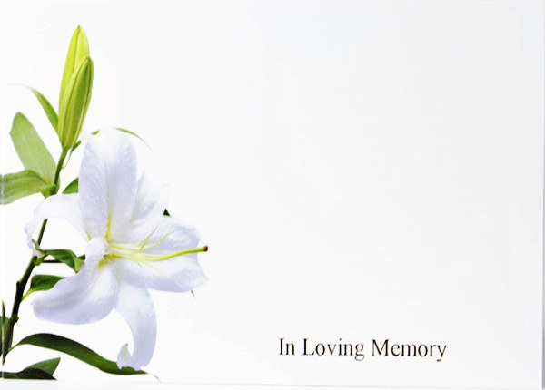 Picture of Florist Cards Large Lily x9pcs